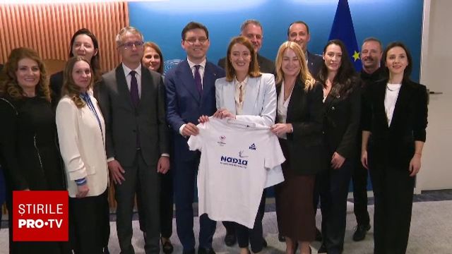 Nadia Comăneci, sărbătorită la Parlamentul European, la 50 de ani de la prima notă de 10 din istoria gimnasticii