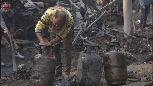 Truck Carrying Gas Cylinders Catches Fire In Ghaziabad, Triggers Blasts