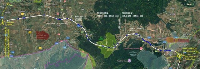 În ce stadiu este Autostrada Brașov – Făgăraș. Șoseaua va avea 49,3 km și 3 noduri rutiere pe traseu