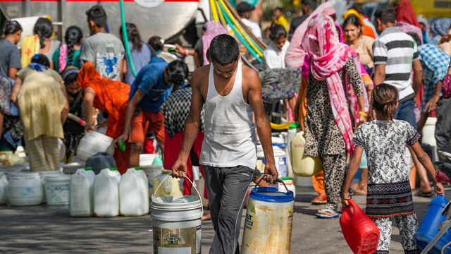 Water Crisis Continues To Haunt Delhi Amid Scorching Heatwave