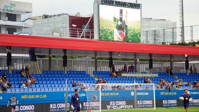 Todo listo en el Johan Cruyff para el Barça - Valencia