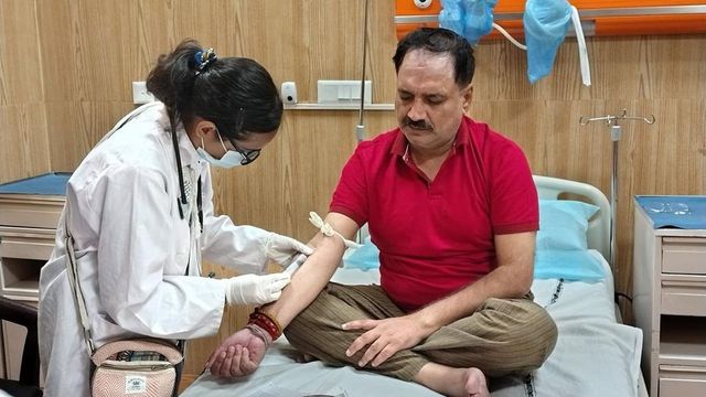 Delhi BJP Chief Admitted To Hospital Days After Taking Dip In Toxic Yamuna