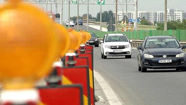 Circulație restricționată pe a doua bandă pe Autostrăzii Soarelui, sensul București spre Constanța