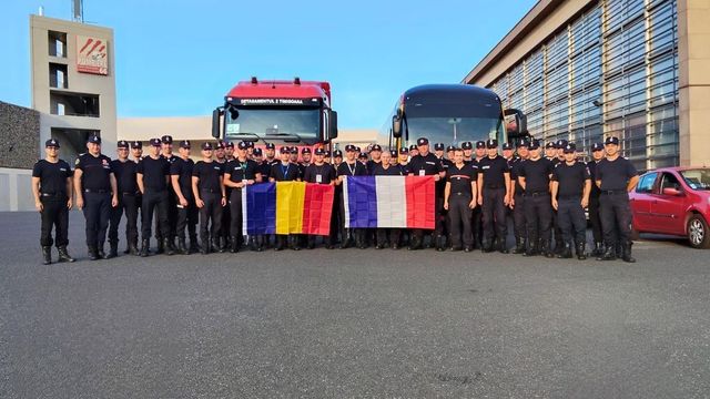 Pompieri români, în Franța