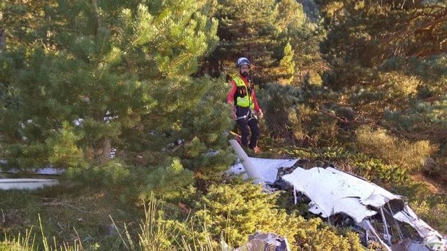 Muere el piloto de una aeronave tras estrellarse en la vertiente segoviana del Pico Peñalara