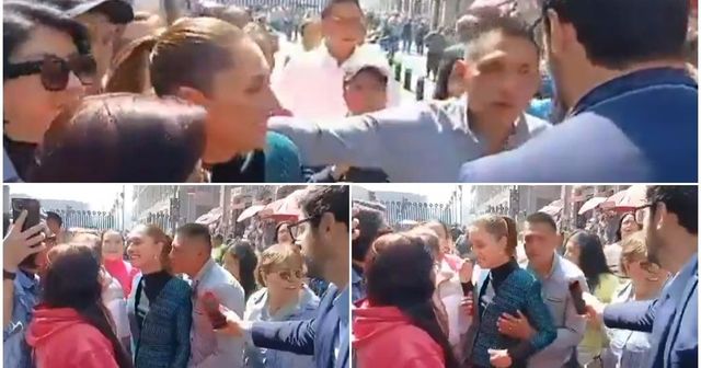 Imagini cu momentul în care președinta Mexicului este agresată sexual în plină stradă