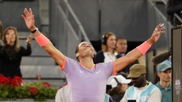 Rafa Nadal recupera la vitalidad para seguir jugando en Madrid