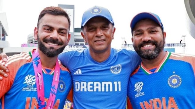 Rahul Dravid attends India training session for first time since leaving side, reunites with Rohit Sharma, Virat Kohli