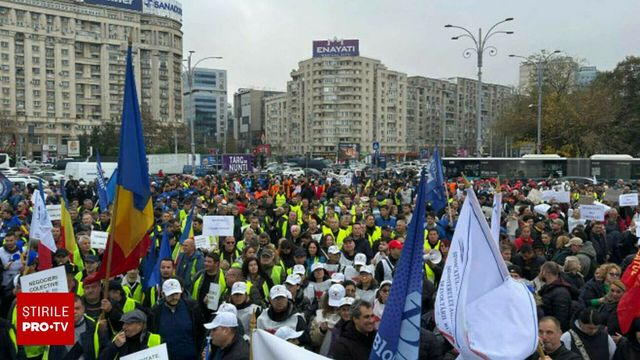 Un nou protest al sindicaliștilor la București. Care sunt revendicările