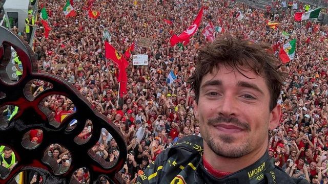 Charles Leclerc, 'Rey' de Italia