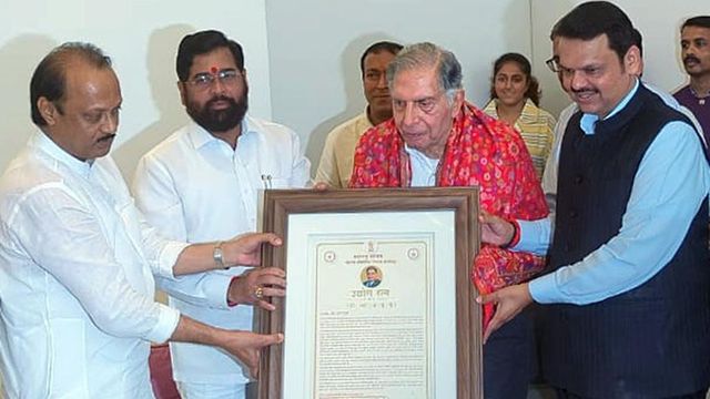 Industrialist Ratan Tata Conferred With Maharashtra’s First Ever Udyog Ratna Award