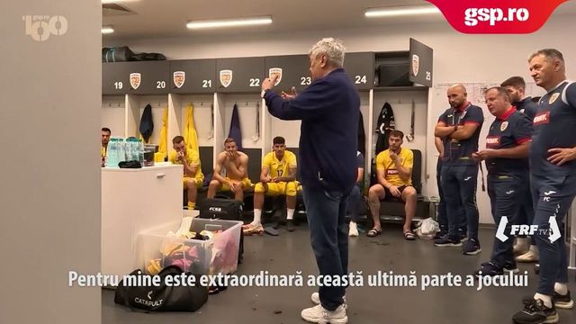 Discursul Mircea Lucescu în vestiar, după România - Lituania 3-1