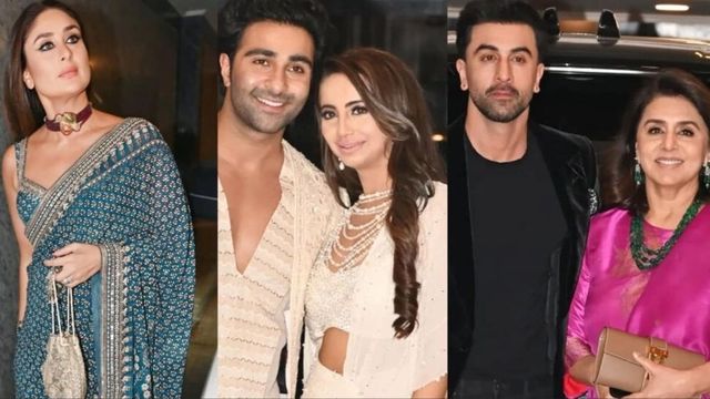 Ranbir Kapoor, Karisma Kapoor, Neetu Kapoor & Others Join Aadar Jain’s Roka Festivities