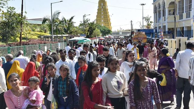 Devotees flock to temples on the first day of the New Year in Mysuru