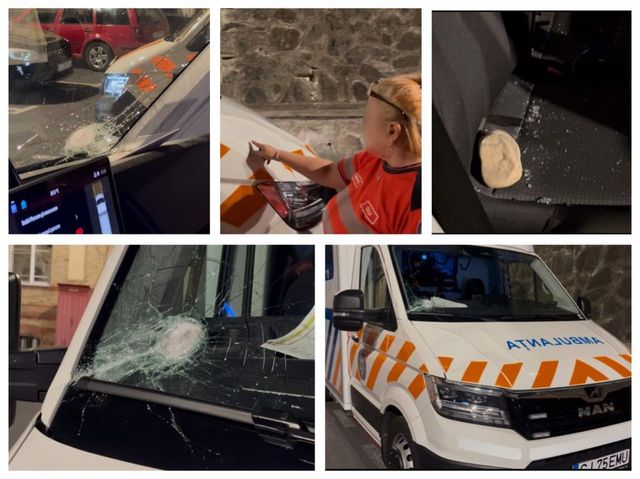 Ambulanță atacată cu topoare, bâte și pietre, într-un sat din România după ce într-un clip pe TikTok s-a afirmat că „fură copii”