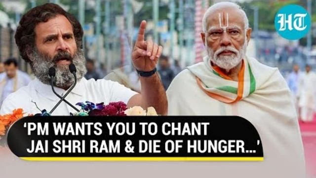 'Stay on Phone, Chant 'Jai Shri Ram' & Starve to Death': Rahul Gandhi's Latest Attack on PM Modi