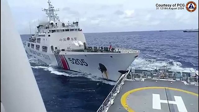 China, Philippines trade barbs after ships collide in South China Sea