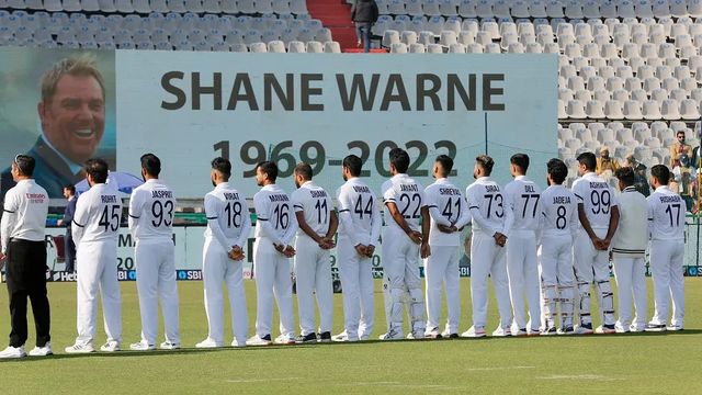 India, Sri Lanka Players' Tribute To Shane Warne, Rod Marsh Before Day 2