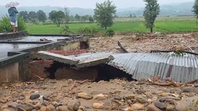 Days after Kishtwar, cloudburst kills 4 in J&K, houses buried, roads cut off