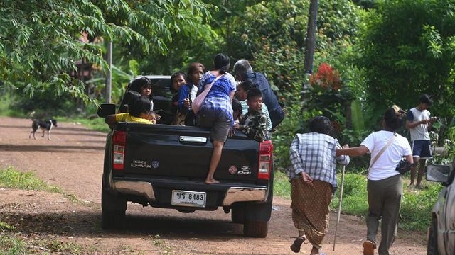 Miles de desplazados en los enfrentamientos entre Tailandia y Camboya