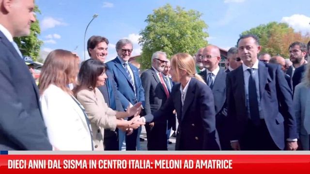 Amatrice, 10 anni dopo il sisma le istituzioni ricordano