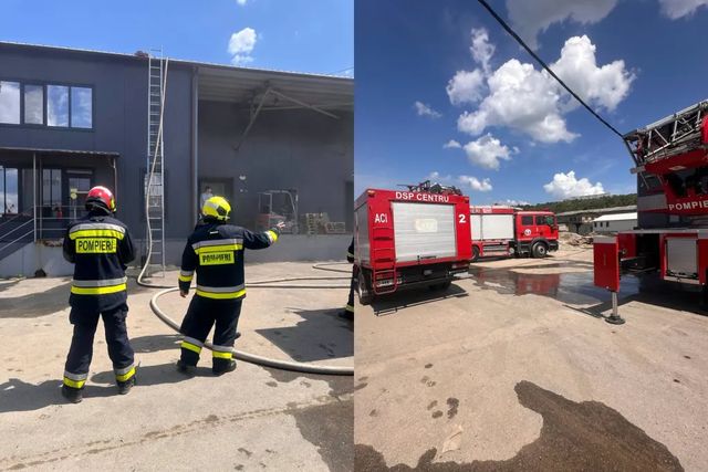 Incendiu la un depozit frigorific din Chișinău. Pompierii au intervenit cu forțe sporite