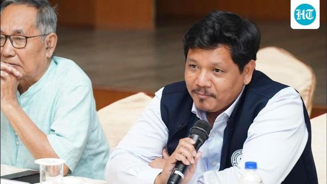 NPP chief Conrad Sangma calls for peace in Manipur, meets stakeholders