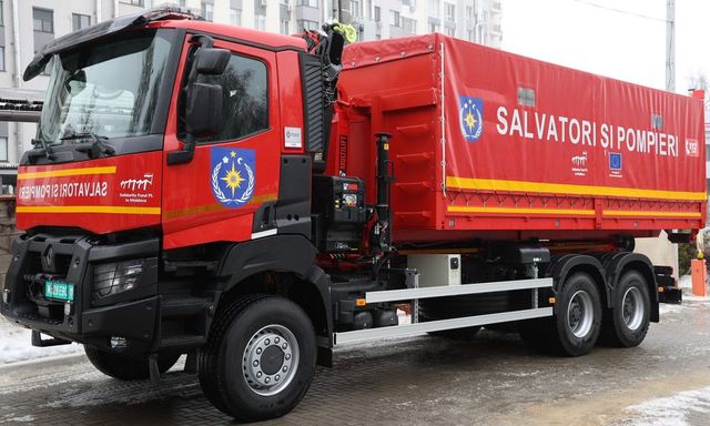 IGSU a recepționat un autocamion destinat misiunilor de intervenție la nivel național și internațional