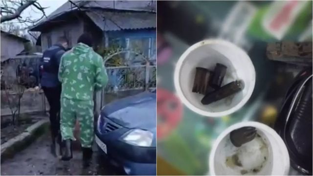 Poliția Fălești a găsit la domiciliile a doi bărbați droguri și arme