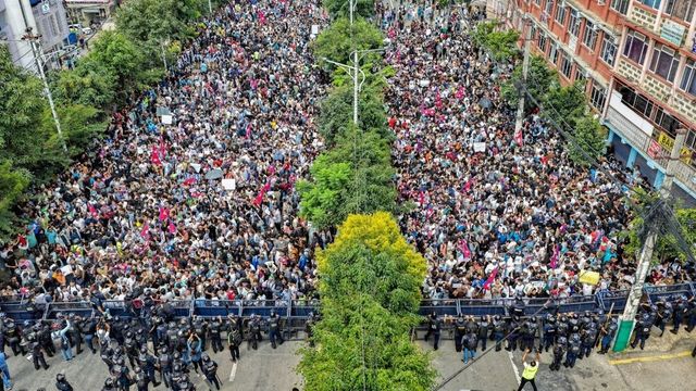 Gen Z Leads Kathmandu Protests Against Social Media Ban And Corruption