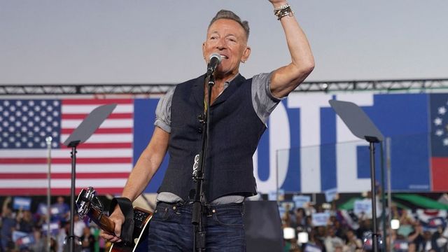 Kamala Harris hosts rally in Georgia with Bruce Springsteen, Barack Obama