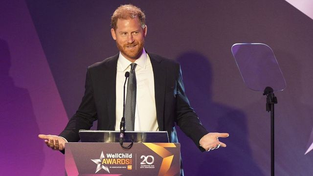 Prince Harry wins hearts with balloon sword fight at WellChild Awards in UK