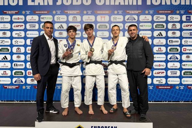 Aur și trei medalii de bronz pentru sportivii moldoveni la primul Campionat European de Judo Ne-Waza, desfășurat la Riga