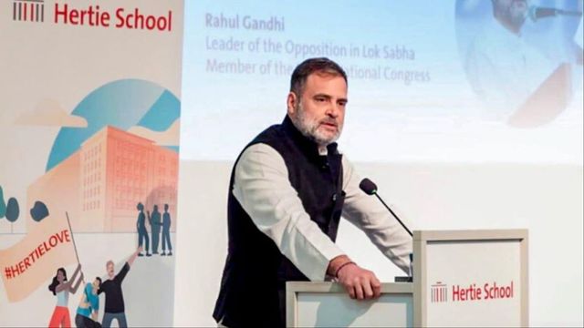'Threatening anarchy': BJP hits out at Rahul's 'democracy' remark in Berlin; accuses him of 'wanting chaos'