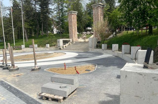Lucrările la Complexul Memorial Cimitirul Eroilor, pe ultima sută de metri