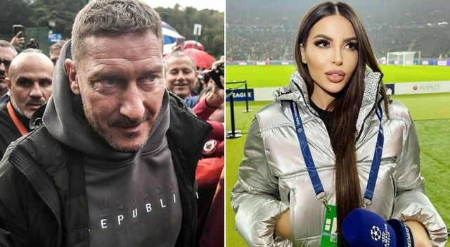 Francesco Totti allo stadio con Ilary Blasi mentre esplodeva il gossip con Marialuisa Jacobelli, la reazione