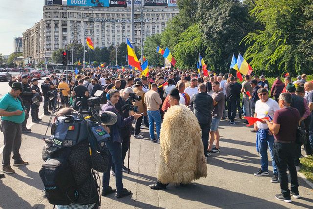Protestul oierilor a degenerat în haos la București – Bătăi cu jandarmii, gaze lacrimogene și încercarea de a ajunge la Guvern