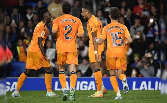 Mbappe and Vinicius score penalties as Real Madrid beat Real Sociedad