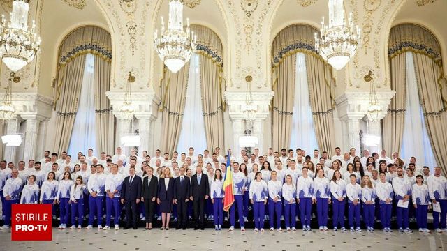 Olimpicii români au fost decorați de președintele Klaus Iohannis