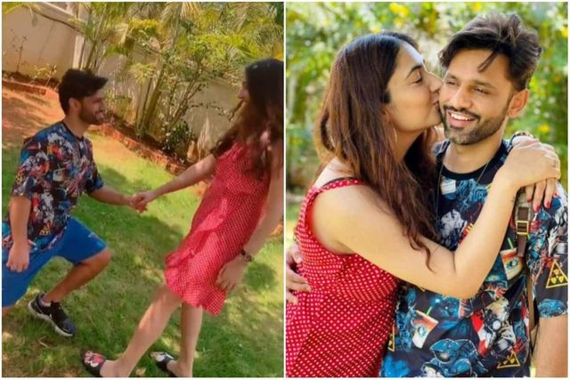 Rahul Vaidya romances girlfriend Disha Parmar in new Instagram reel