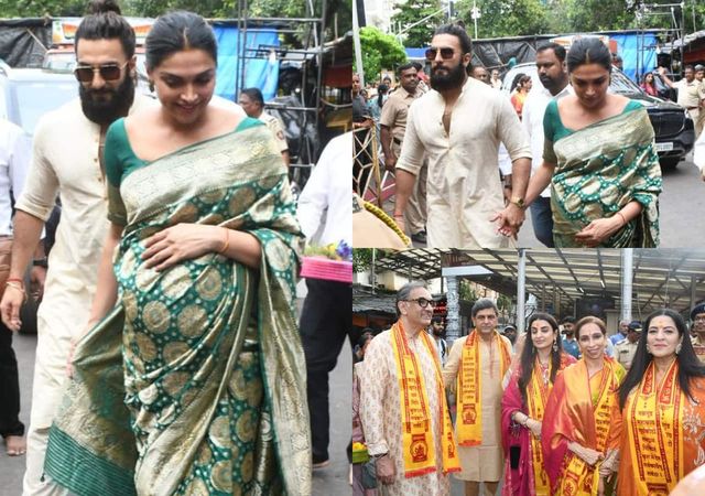 Parents-To-Be Deepika Padukone And Ranveer Visit Siddhivinayak Temple