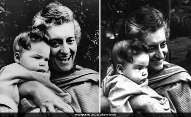 Rahul Gandhi Shares Photo With Indira Gandhi On Her Birth Anniversary