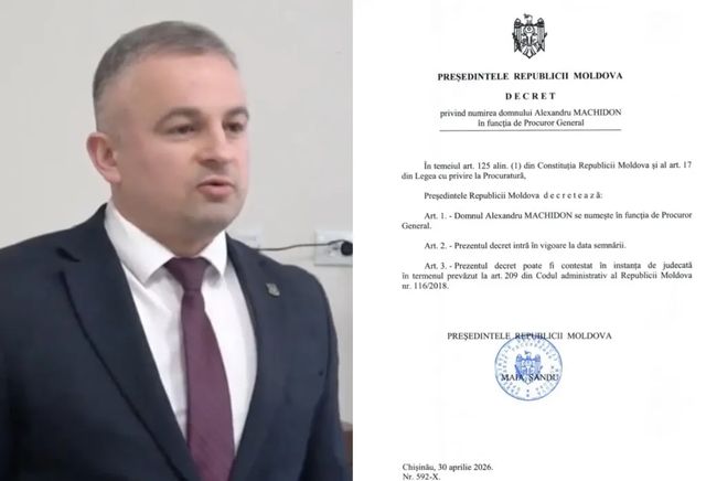 Președintele Maia Sandu a semnat Decretul de numire în funcție a noului Procuror General al Republicii Moldova