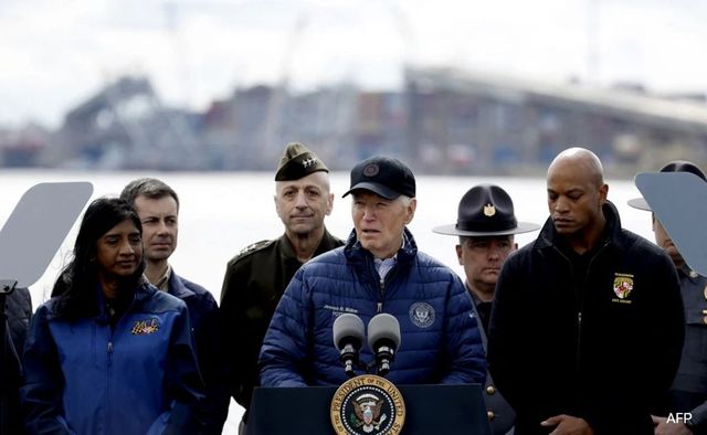 Joe Biden visits Baltimore bridge collapse site, meets families of victims