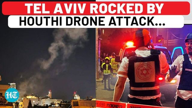 Drone strike by Houthi rebels kills one, wounds at least 10 in Tel Aviv