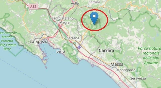Terremoto in provincia di Massa Carrara, la scossa di magnitudo 4