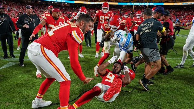Fight after Chiefs vs Lions game: What really happened between Brian Branch, JuJu Smith-Schuster and Patrick Mahomes?