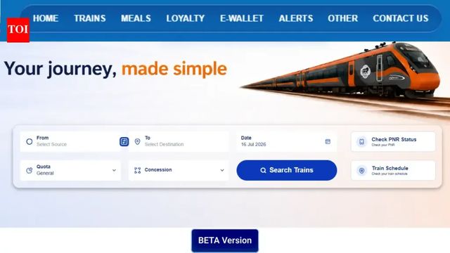 IRCTC Launches New Beta Ticket Booking Website With Faster Process and Simpler Features