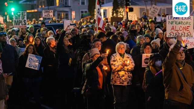 Renee Nicole Good death: Protester burns American flag on Minneapolis street after ICE shooting