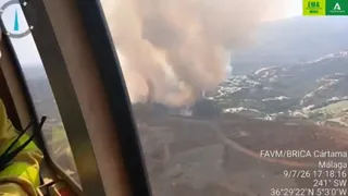 Declarado un incendio forestal en Estepona